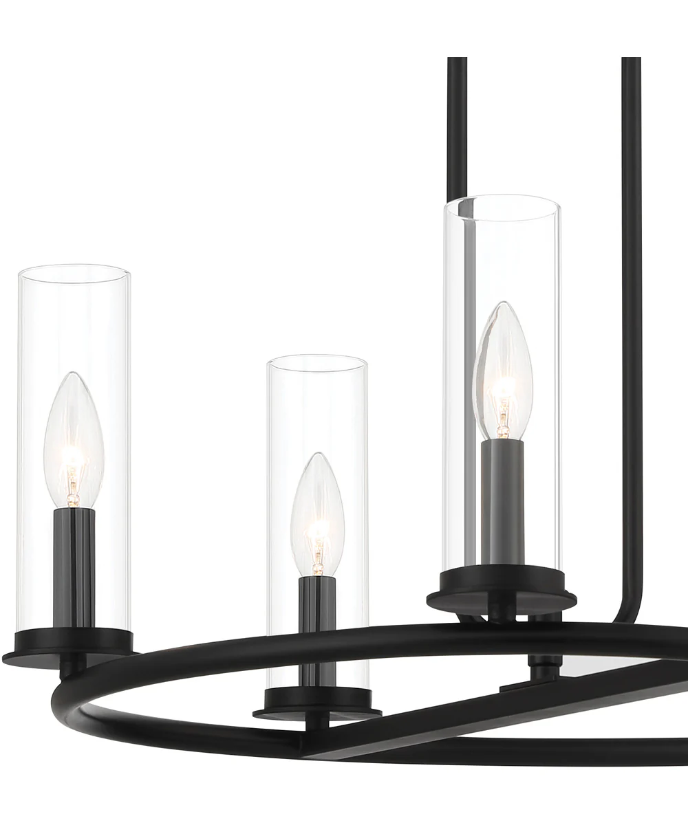 Hudson Heights 5 Light Chandelier Matte Black - Image 3