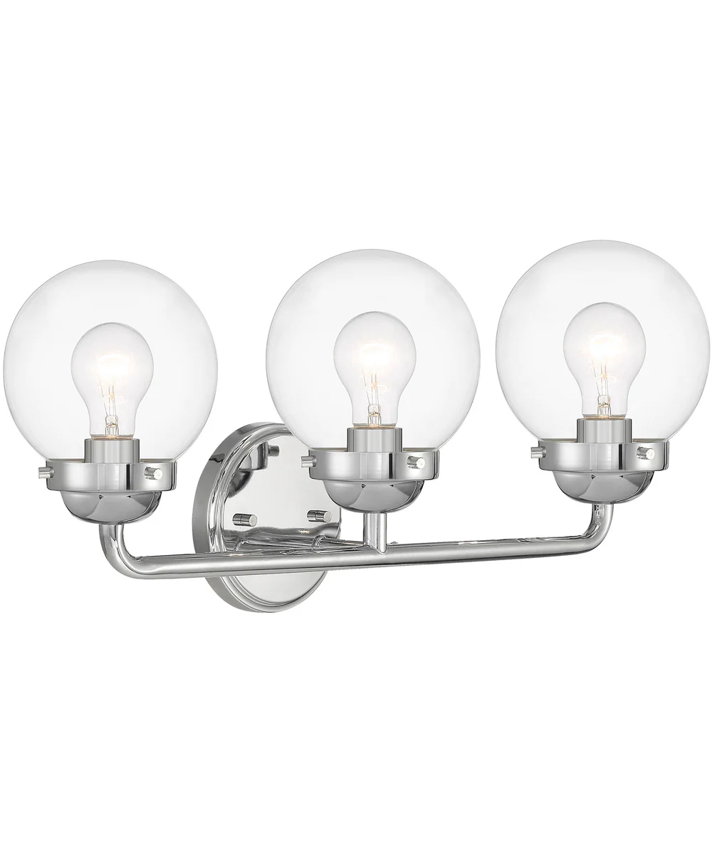 Knoll 3 Light Vanity Chrome - Image 4