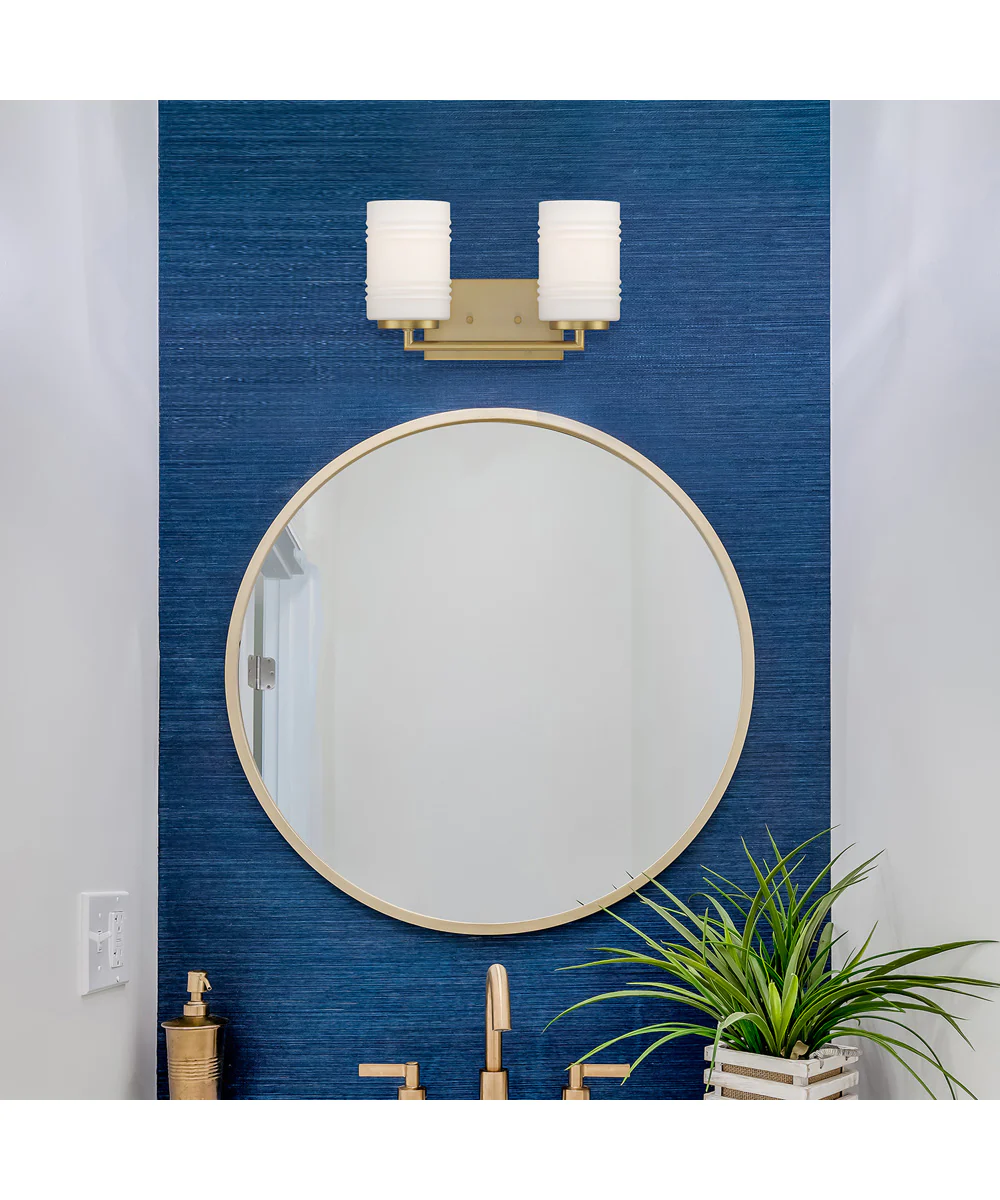 Leavenworth 2 Light Vanity Brushed Gold - Image 2