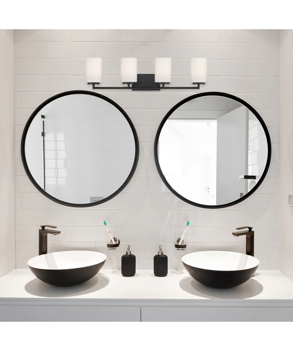 Leavenworth 4 Light Vanity Matte Black - Image 2