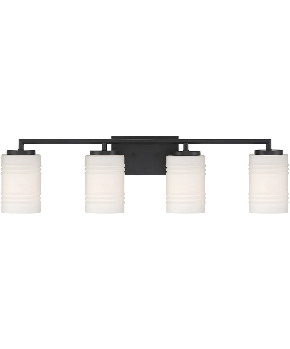 Leavenworth 4 Light Vanity Matte Black - Image 4