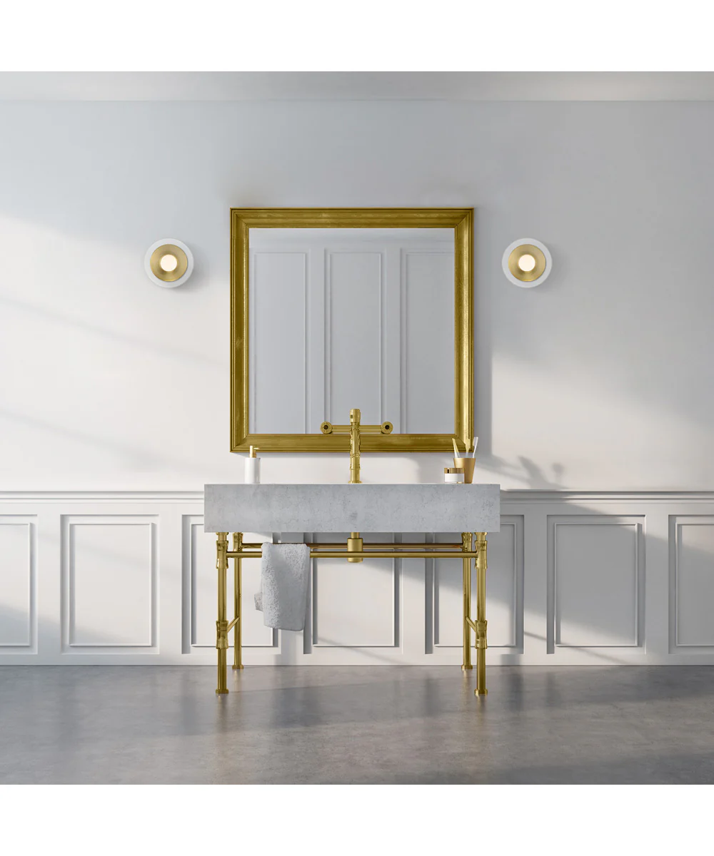 Litto 1 Light Wall Sconce  Brushed Gold - Image 2