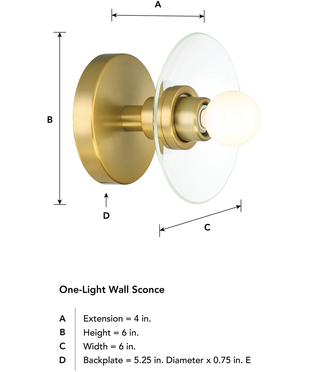 Litto 1 Light Wall Sconce  Brushed Gold - Image 5