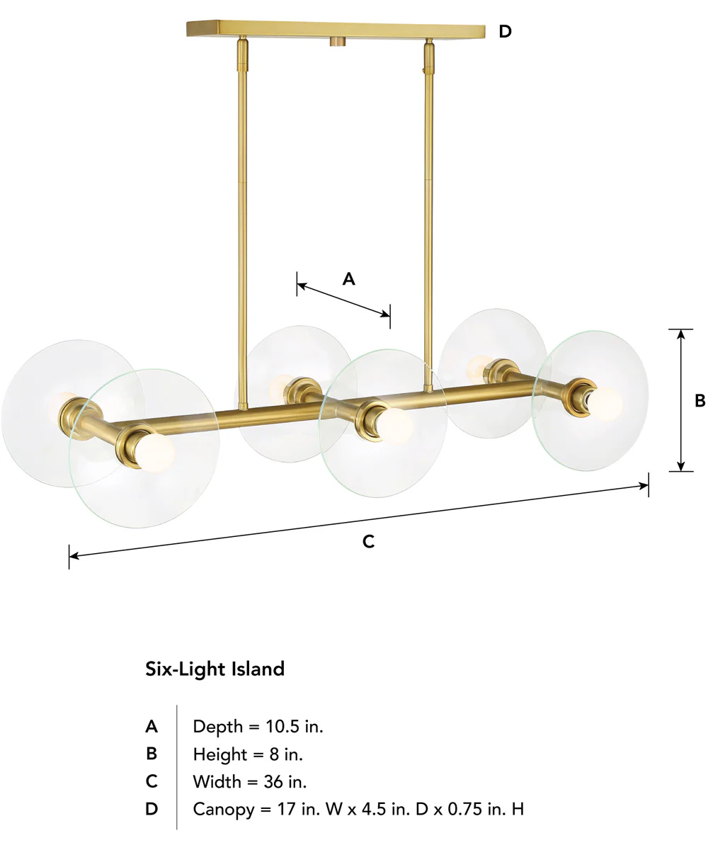 Litto 6 Light Island  Brushed Gold - Image 5