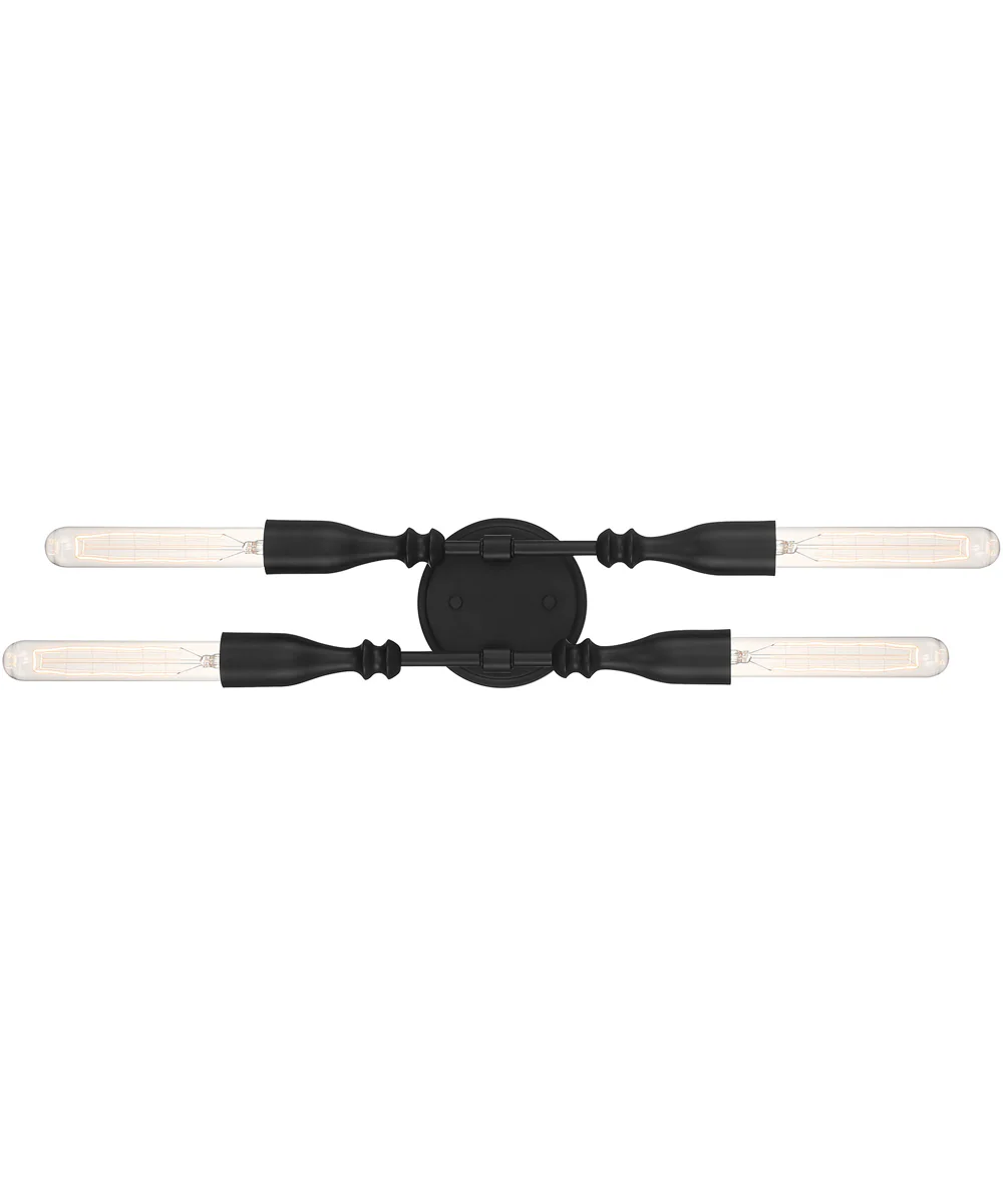 Louise 4 Light Vanity Matte Black - Image 4