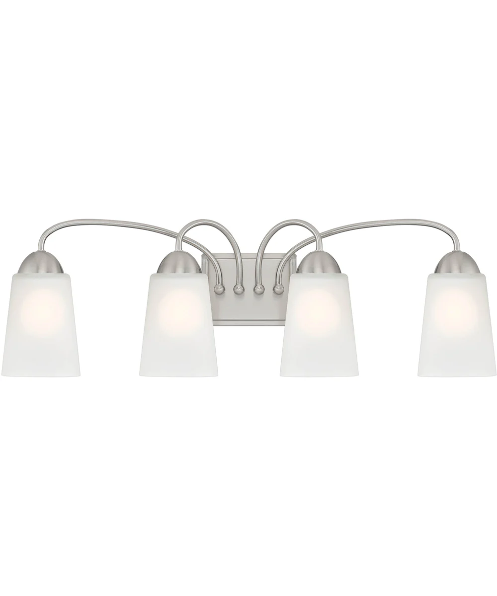 Malone 4 Light Vanity Brushed Nickel - Image 3