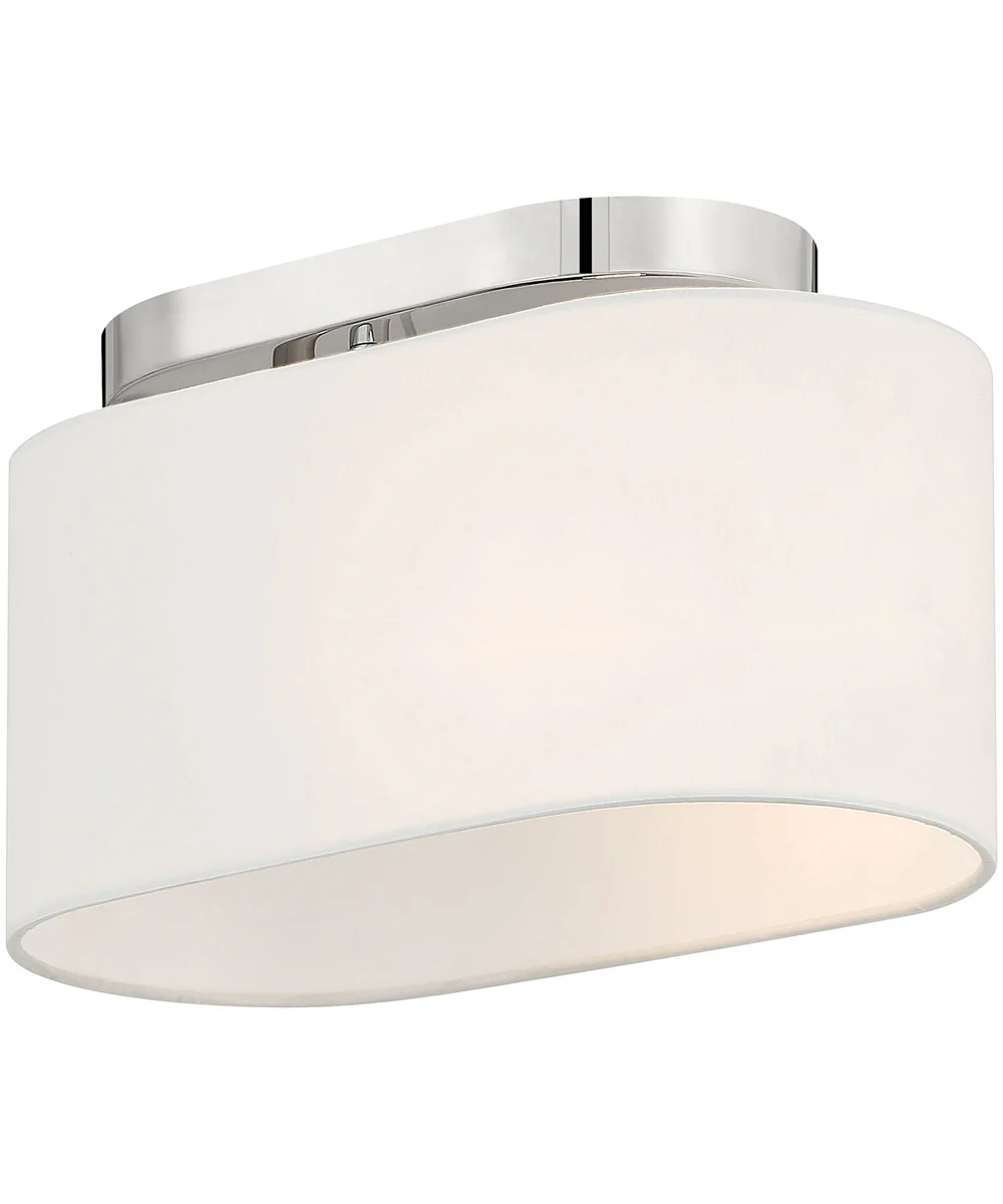 Midtown 1 Light Semi Flush Polished Nickel