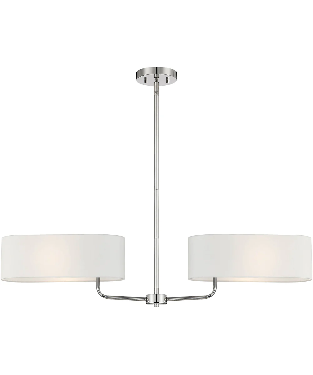 Midtown 2 Light Island Polished Nickel