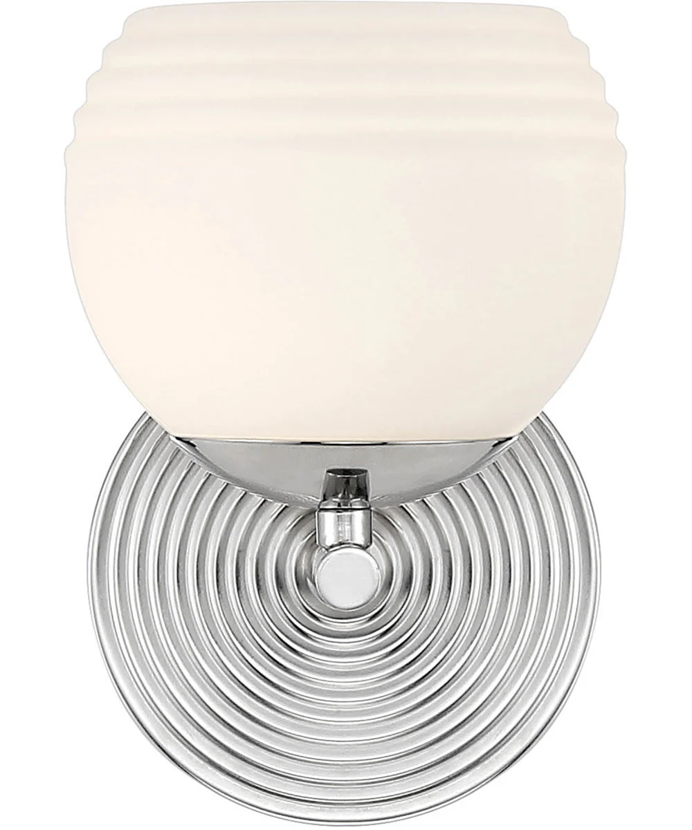 Moon Breeze 1 Light Wall Sconce Polished Nickel