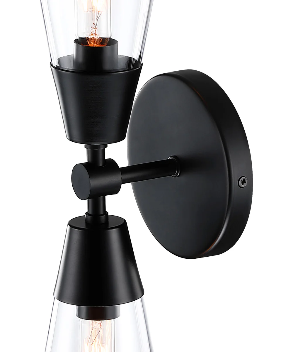 Norro 2 Light Wall Sconce  Matte Black - Image 4