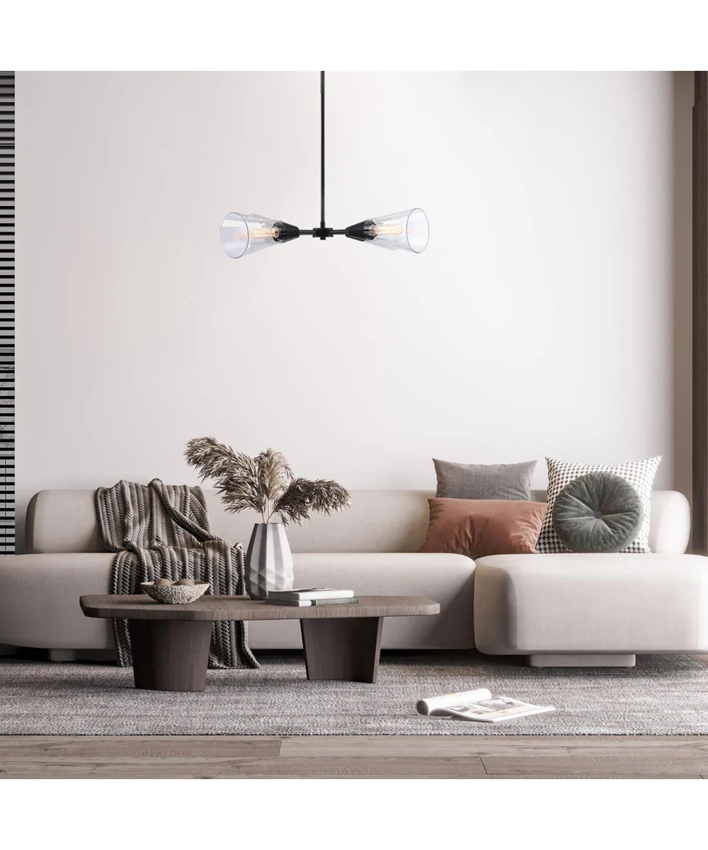 Norro 4 Light Chandelier  Matte Black - Image 3