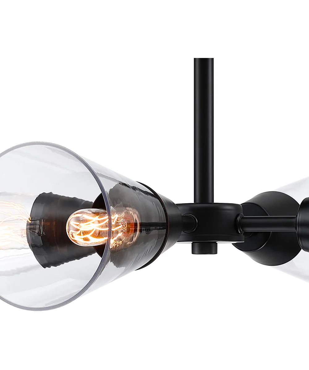 Norro 4 Light Semi Flush  Matte Black - Image 3