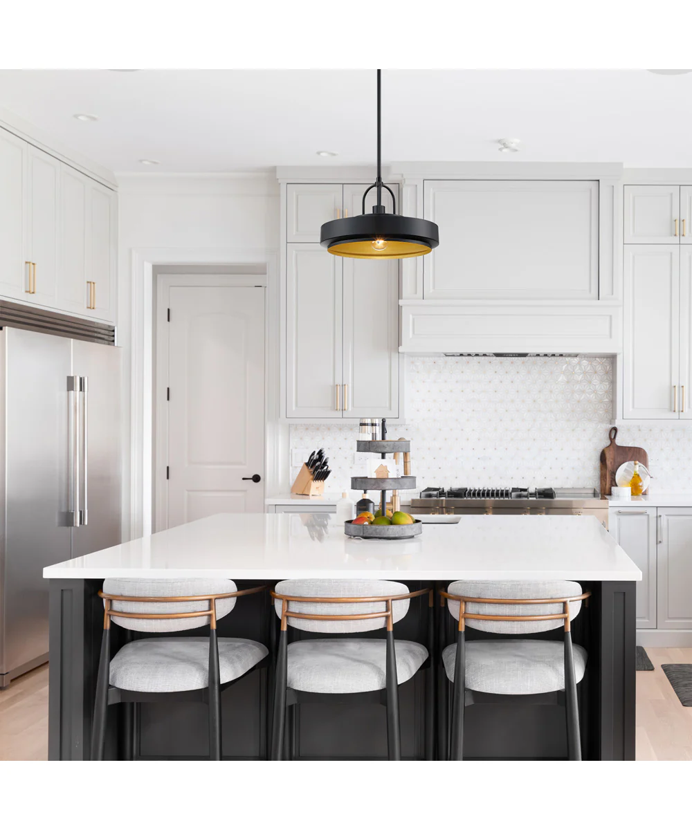 Odea 1 Light Pendant Matte Black - Image 3