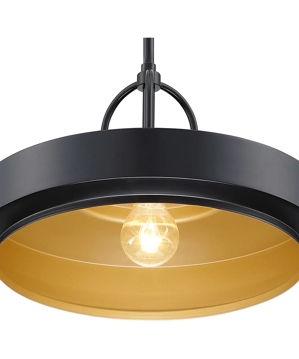 Odea 1 Light Pendant Matte Black - Image 4