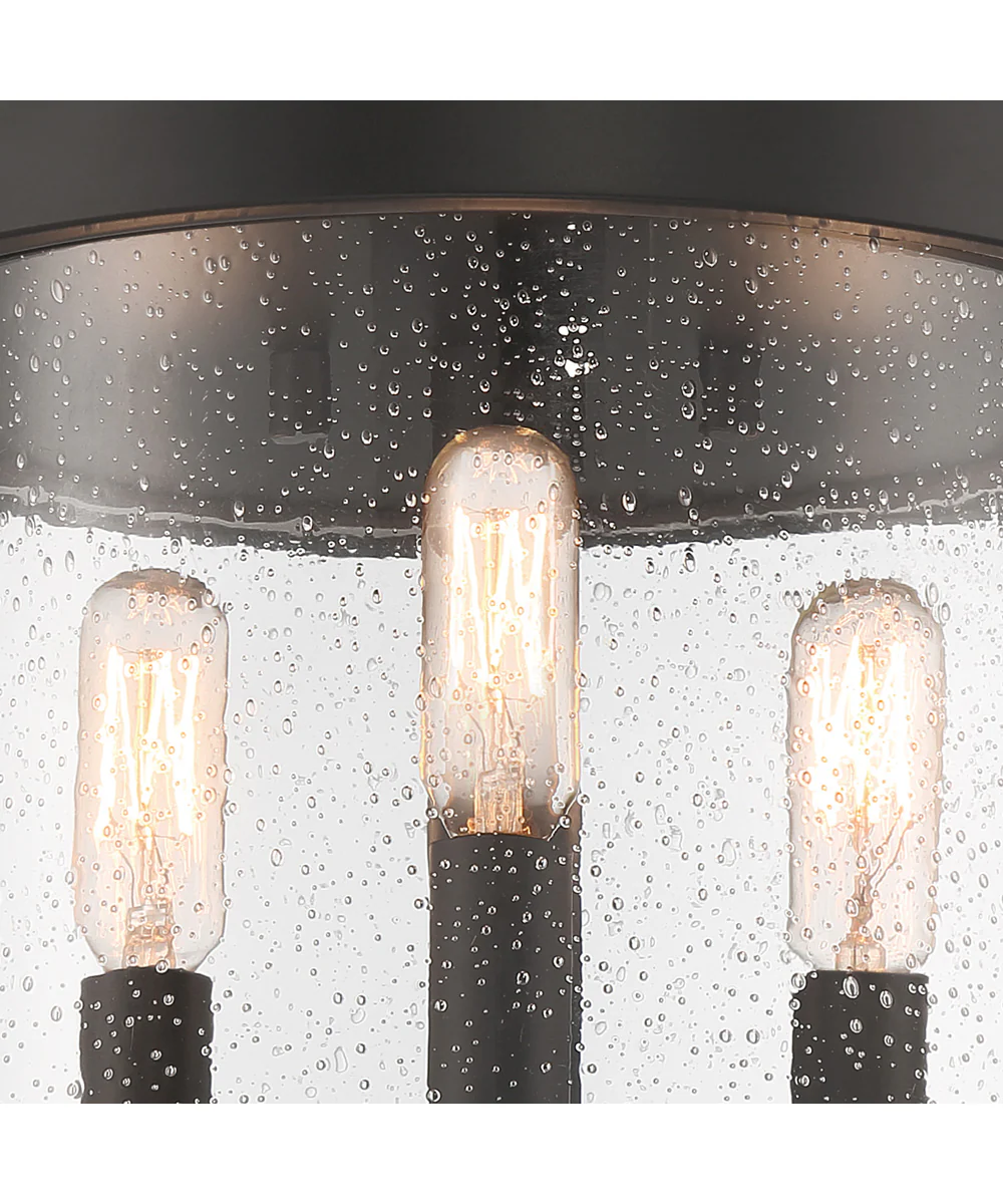 Otto 3 Light Flushmount Matte Black - Image 4