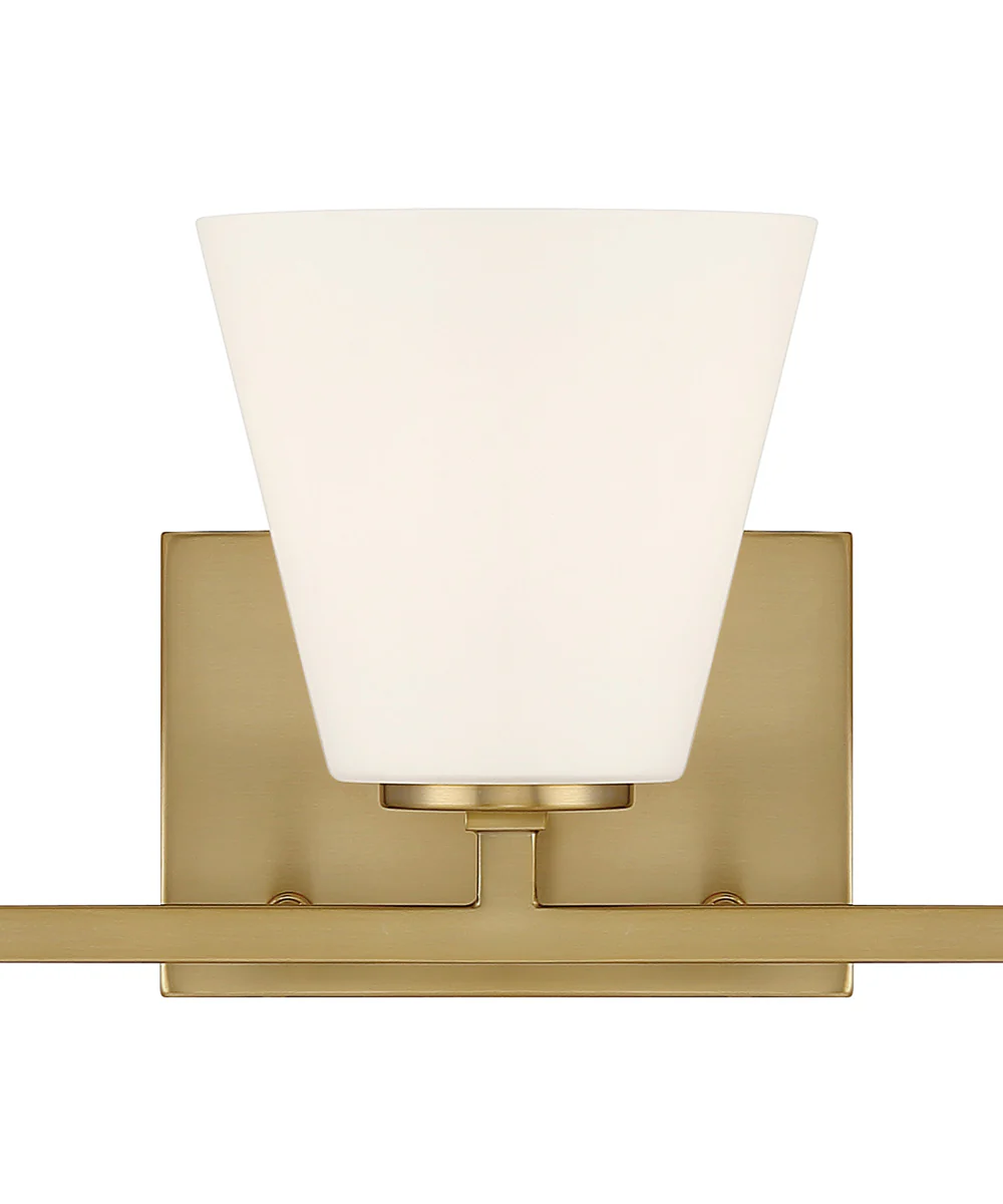Palmyra 3 Light Vanity Brushed Gold - Image 3