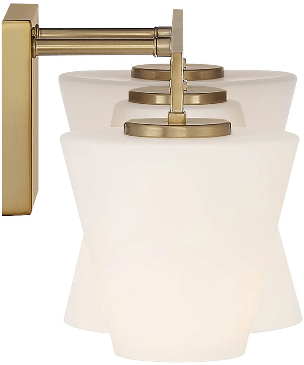 Palmyra 3 Light Vanity Brushed Gold - Image 7