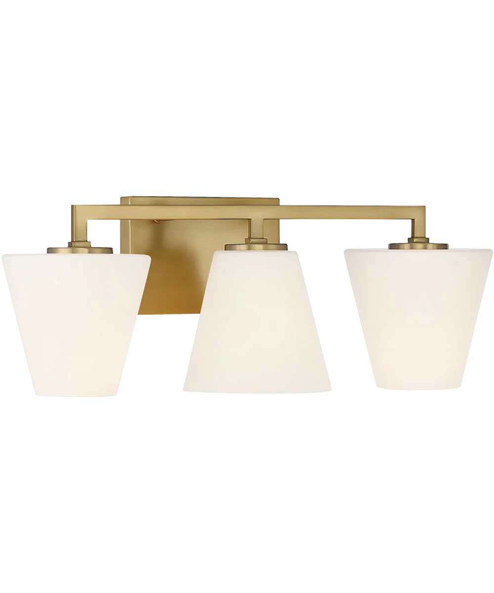 Palmyra 3 Light Vanity Brushed Gold - Image 8