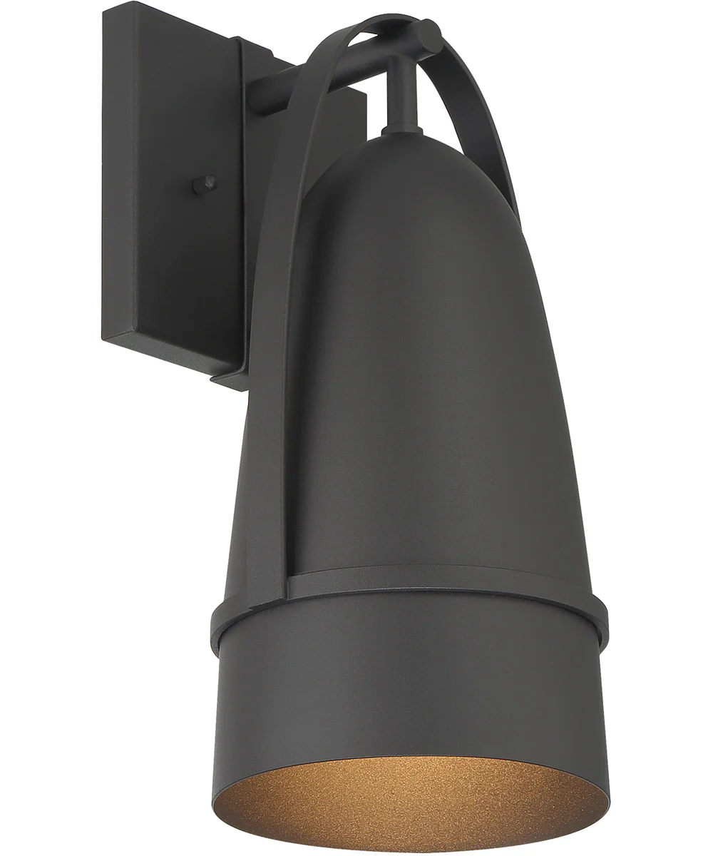 Rue  1 Light Wall Lantern Black