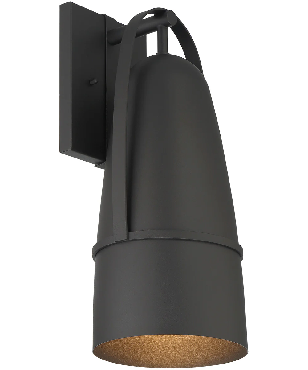 Rue  1 Light Wall Lantern Black
