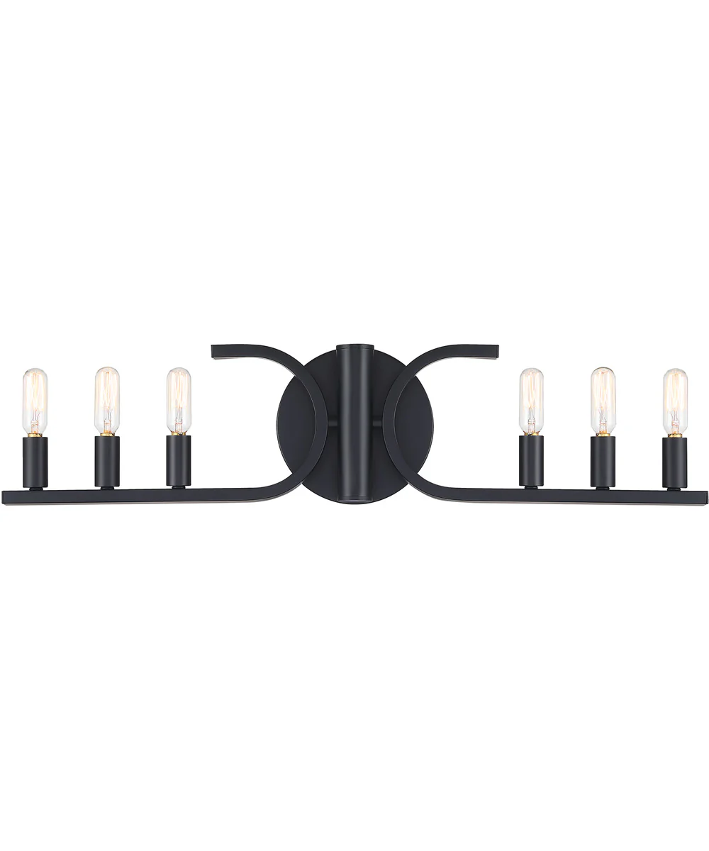 Skye 6 Light Vanity Matte Black