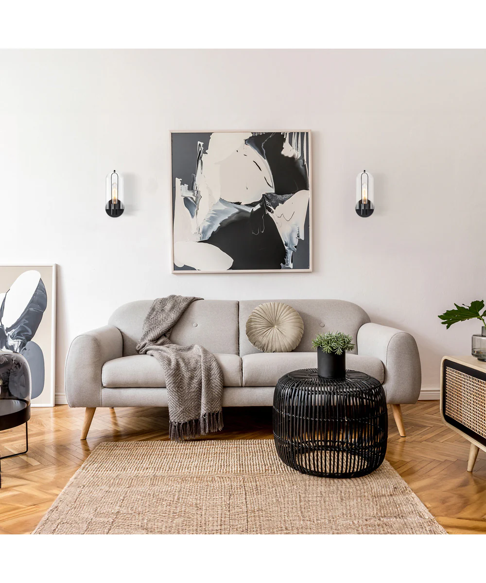 Skylar 1 Light Wall Sconce Matte Black - Image 2