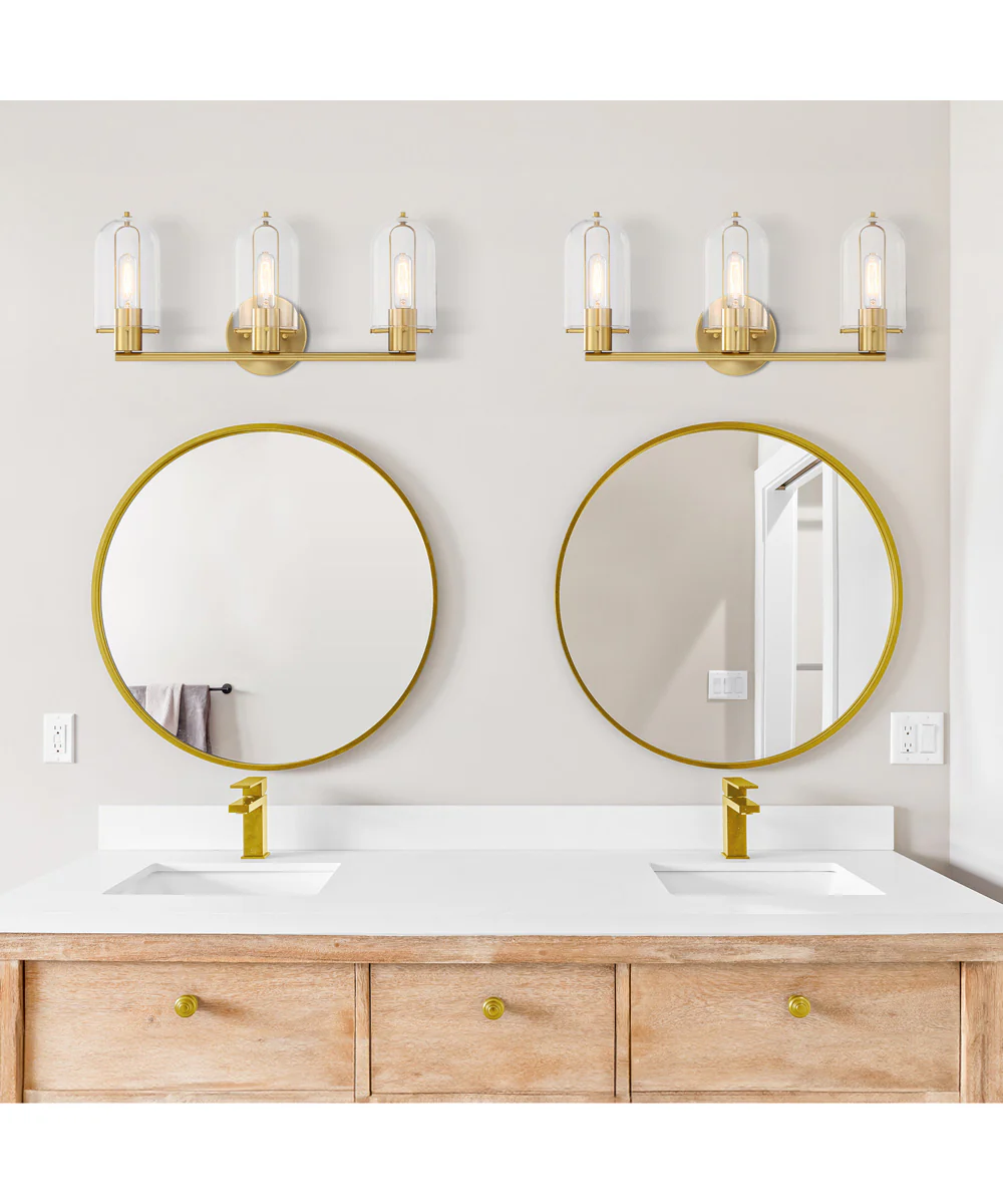 Skylar 3 Light Vanity Brushed Gold - Image 2