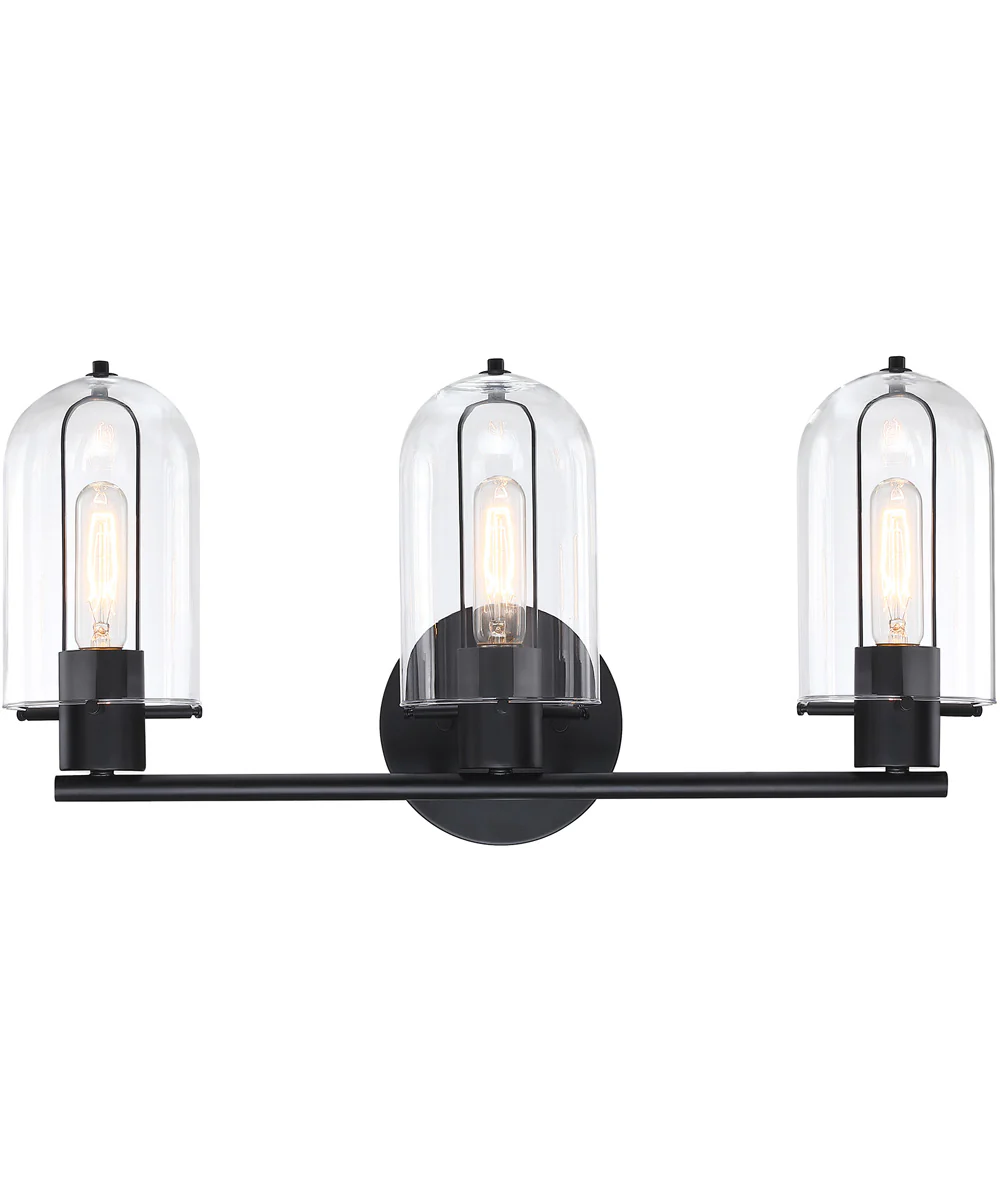 Skylar 3 Light Vanity Matte Black