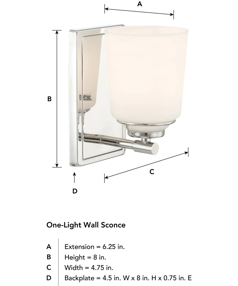 Stella 1 Light Wall Sconce  Polished Nickel - Image 5