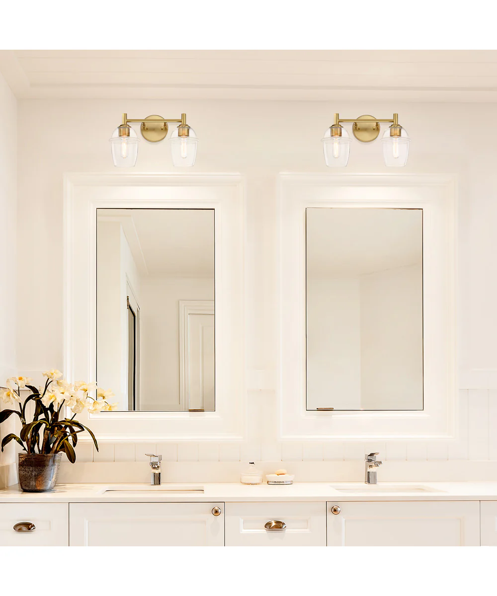 Summer Jazz 2 Light Vanity Brushed Gold - Image 2