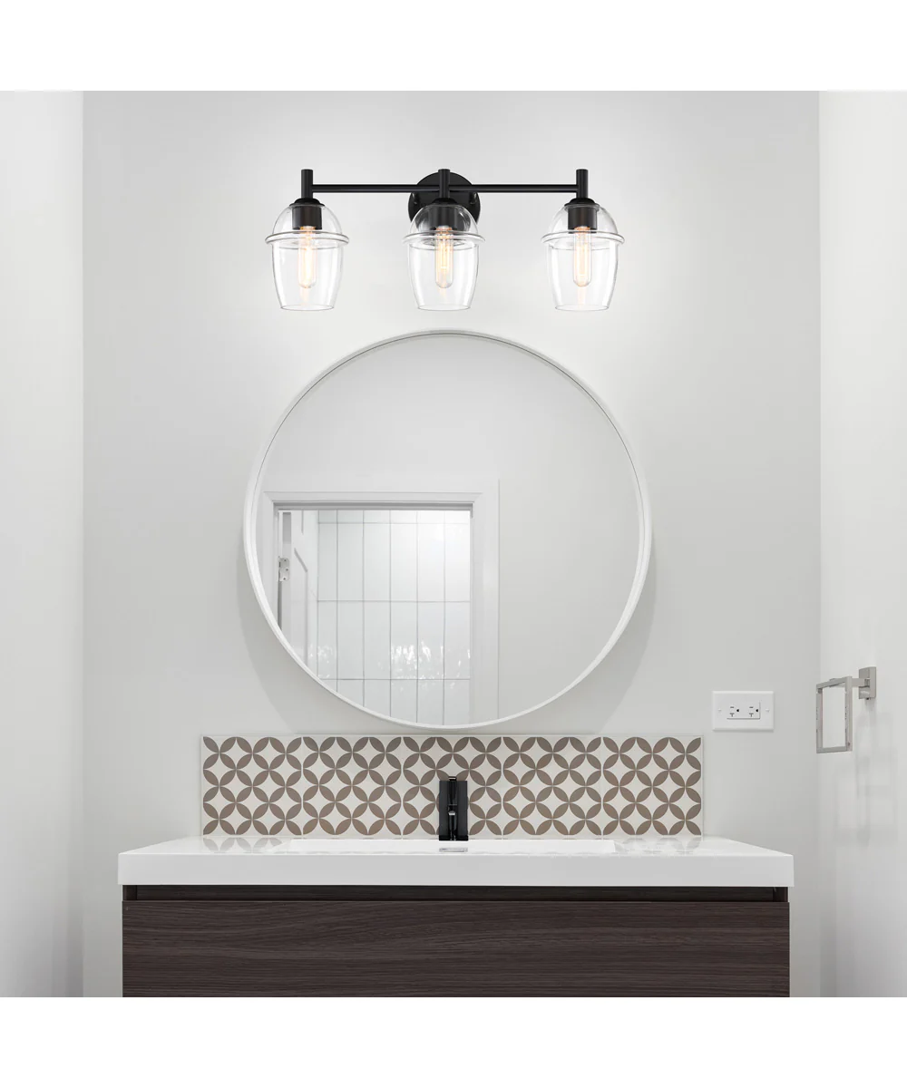 Summer Jazz 3 Light Vanity Matte Black - Image 2