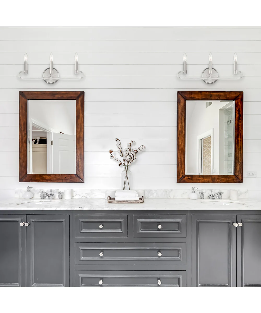 Summit 3 Light Vanity Brushed Nickel - Image 2