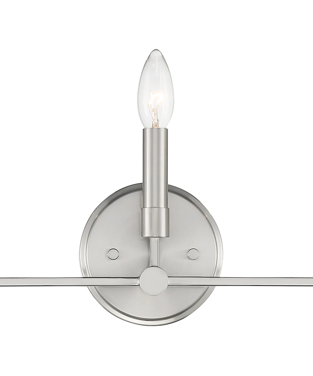 Summit 3 Light Vanity Brushed Nickel - Image 3
