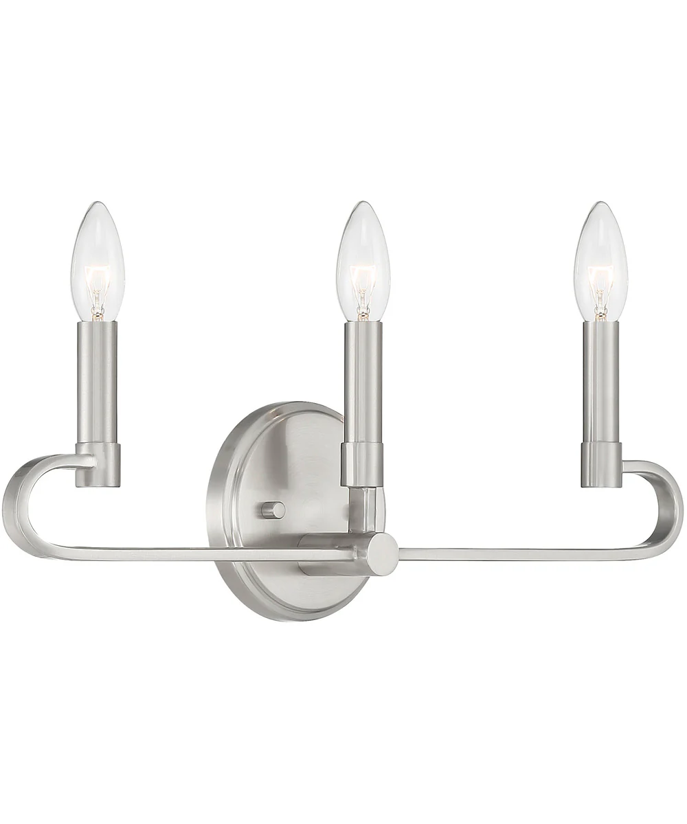 Summit 3 Light Vanity Brushed Nickel - Image 4