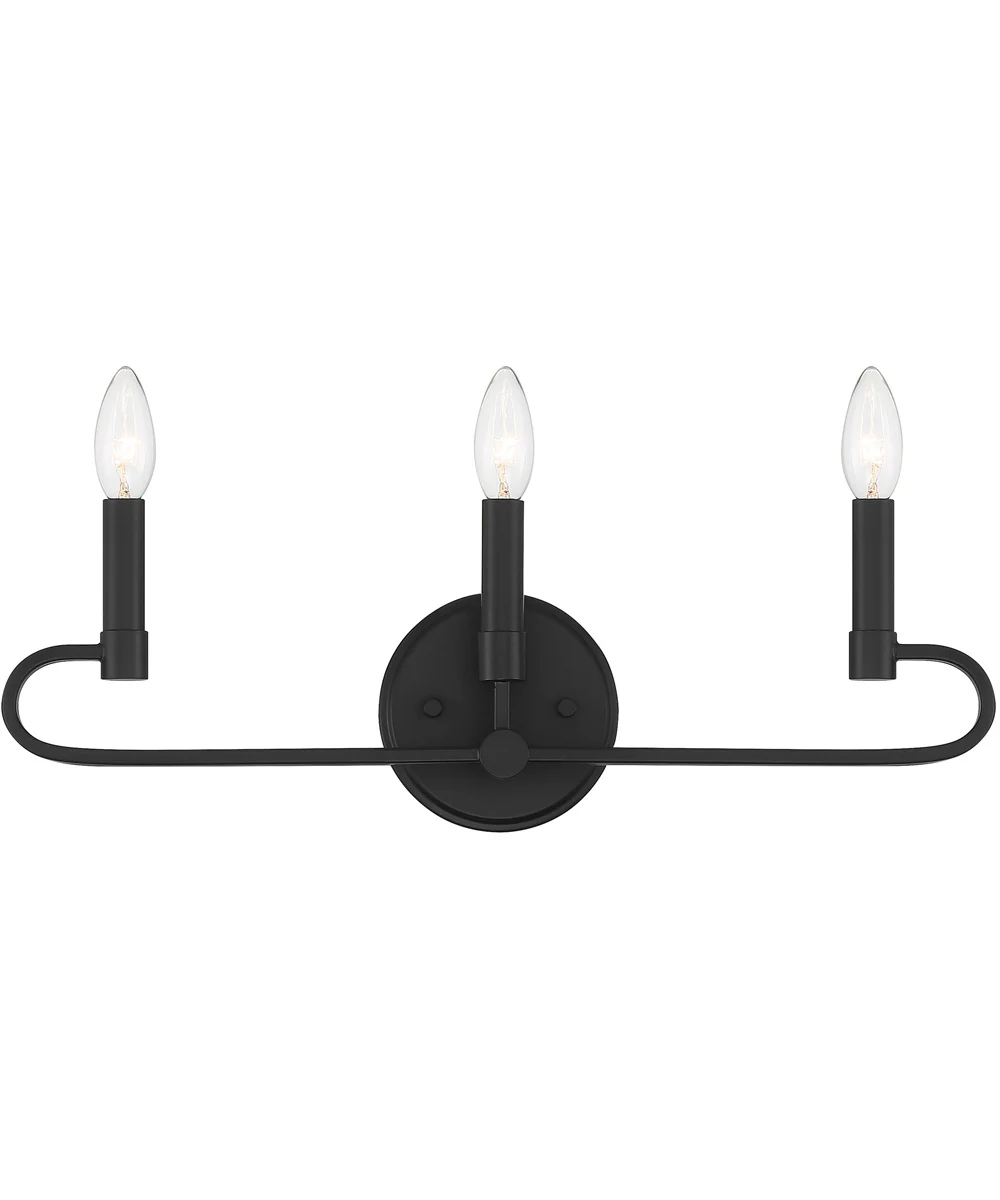 Summit 3 Light Vanity Matte Black