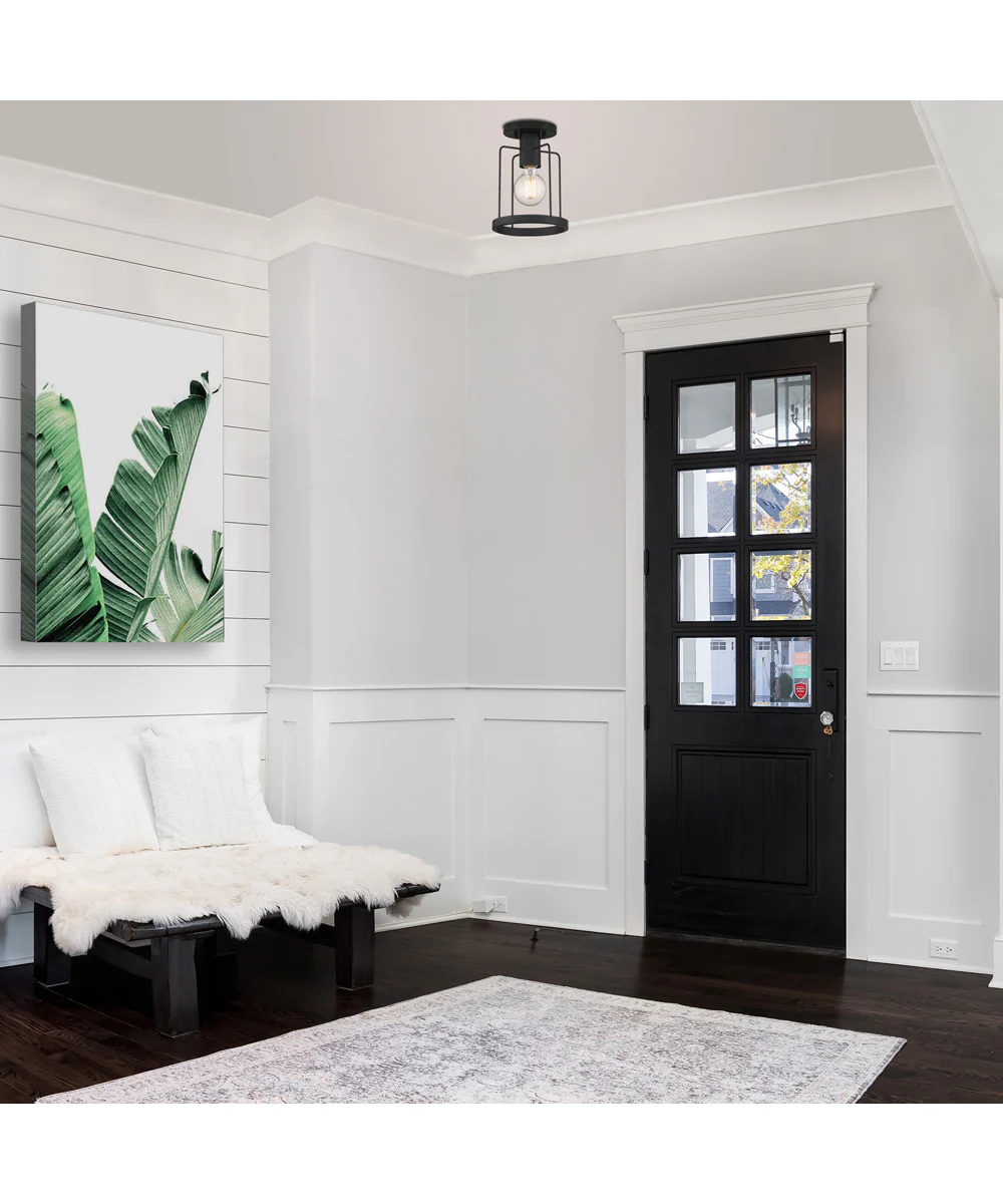 Tafo 1 Light Semi Flush Matte Black - Image 2