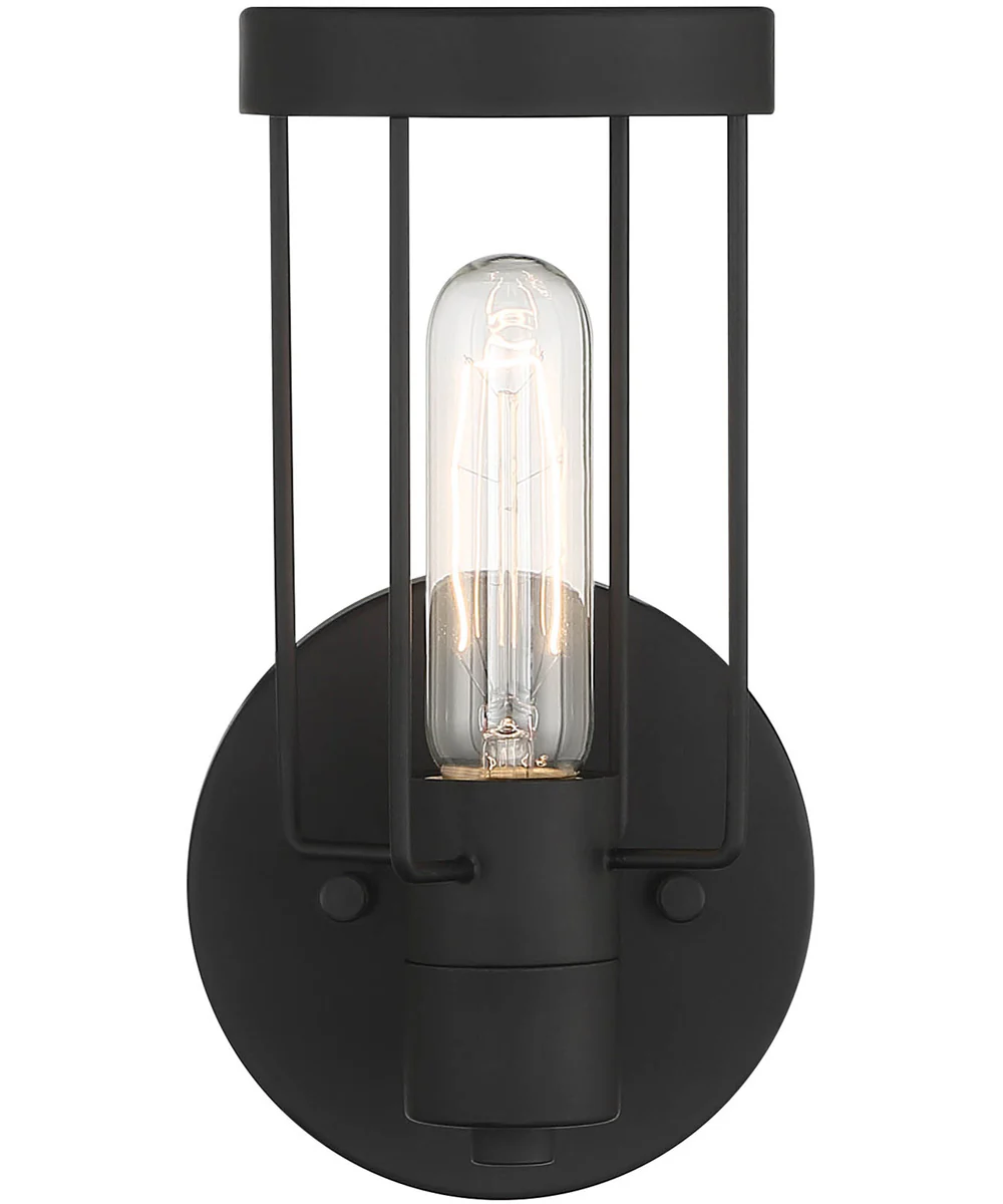 Tafo 1 Light Wall Sconce Matte Black