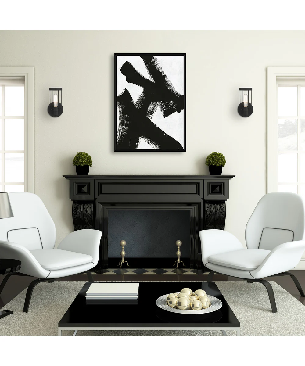 Tafo 1 Light Wall Sconce Matte Black - Image 2