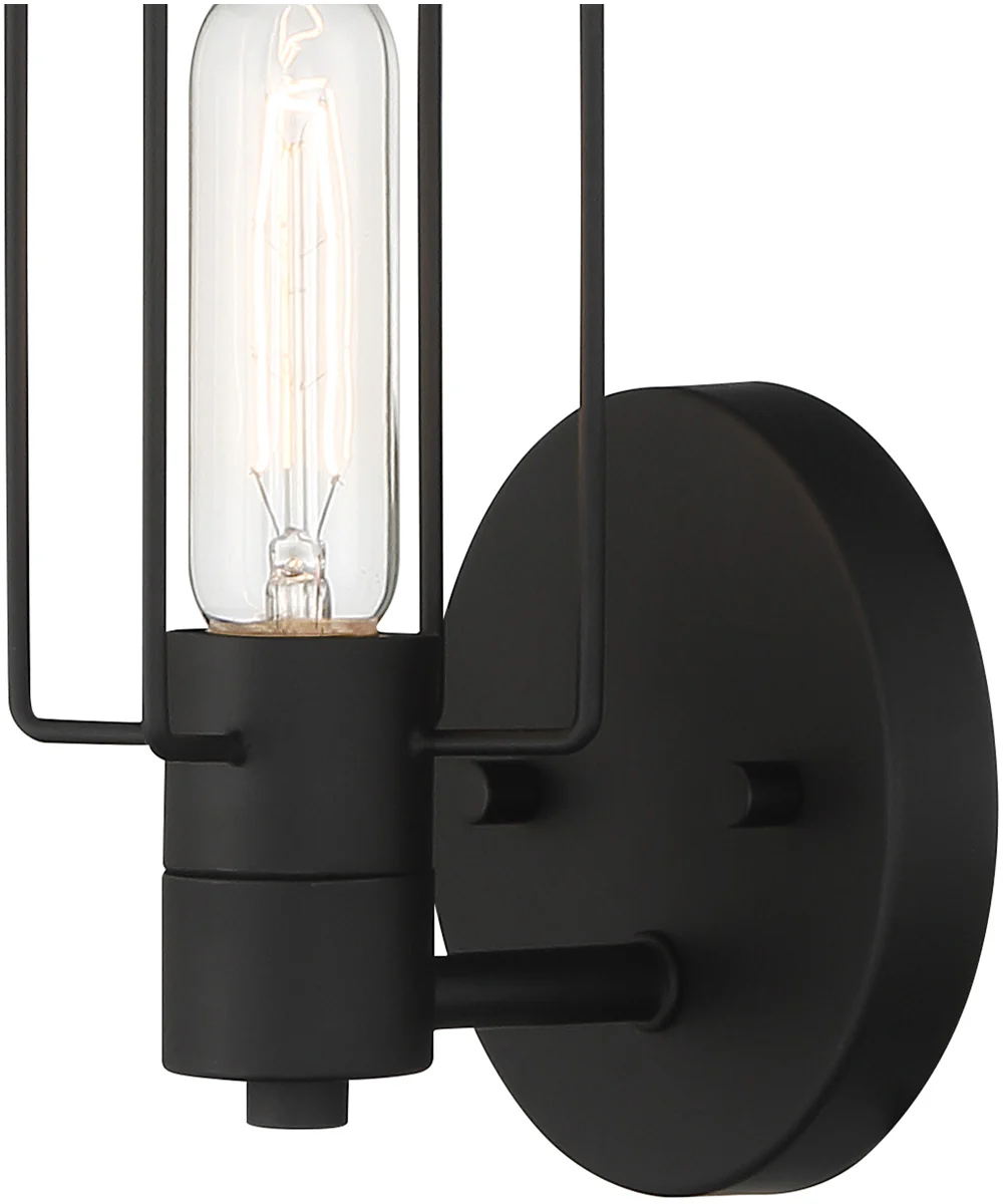 Tafo 1 Light Wall Sconce Matte Black - Image 3