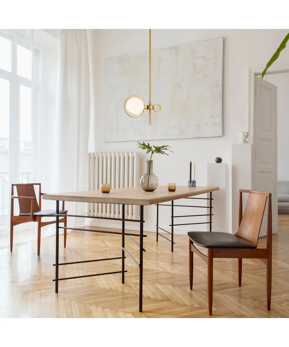 Teatro 1 Light Pendant Brushed Gold - Image 2