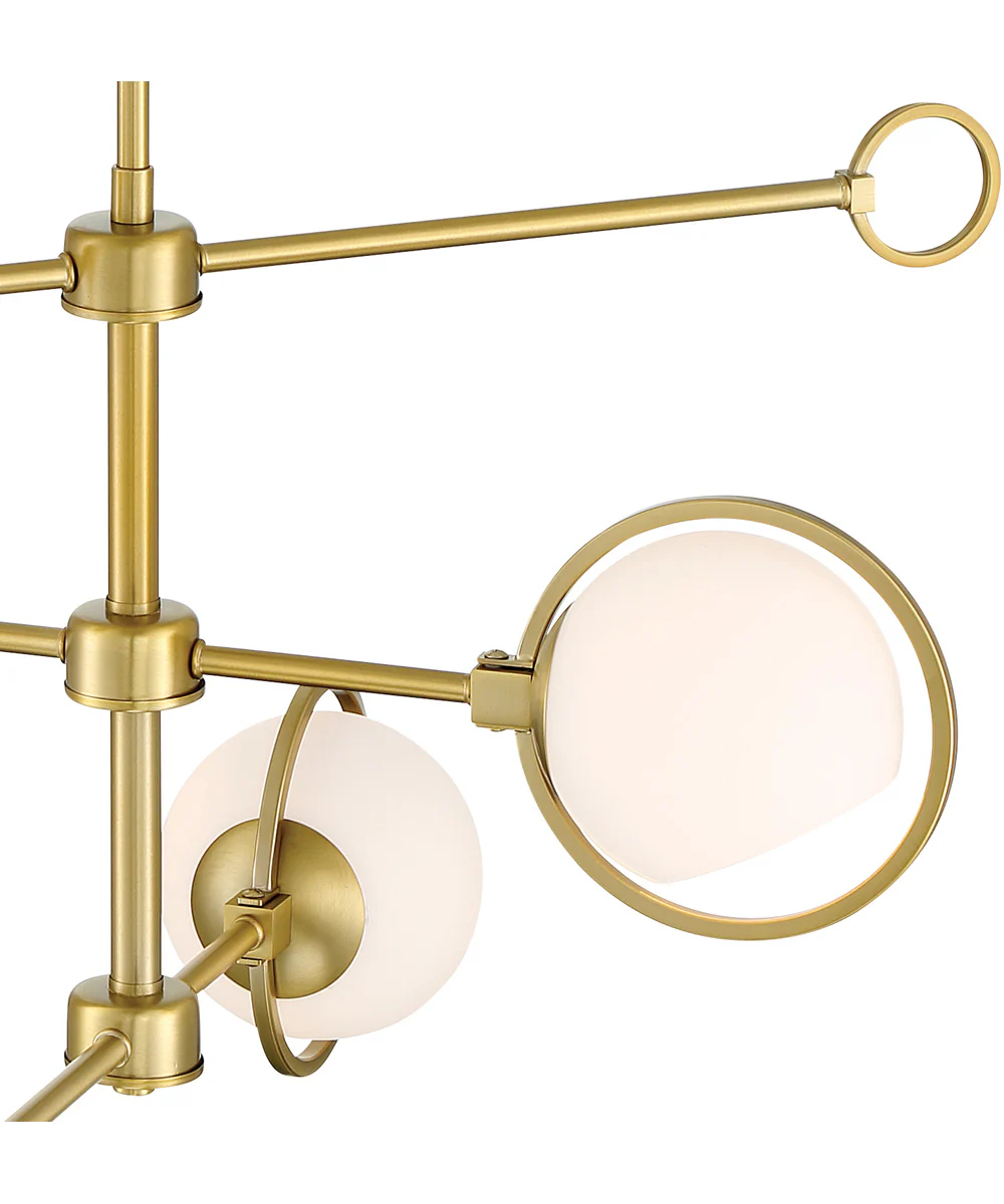 Teatro 3 Light Chandelier Brushed Gold - Image 4