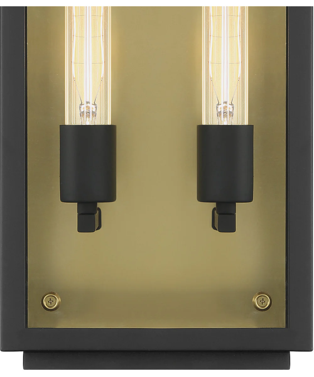 Twilight 2 Light Wall Lantern Black - Image 3