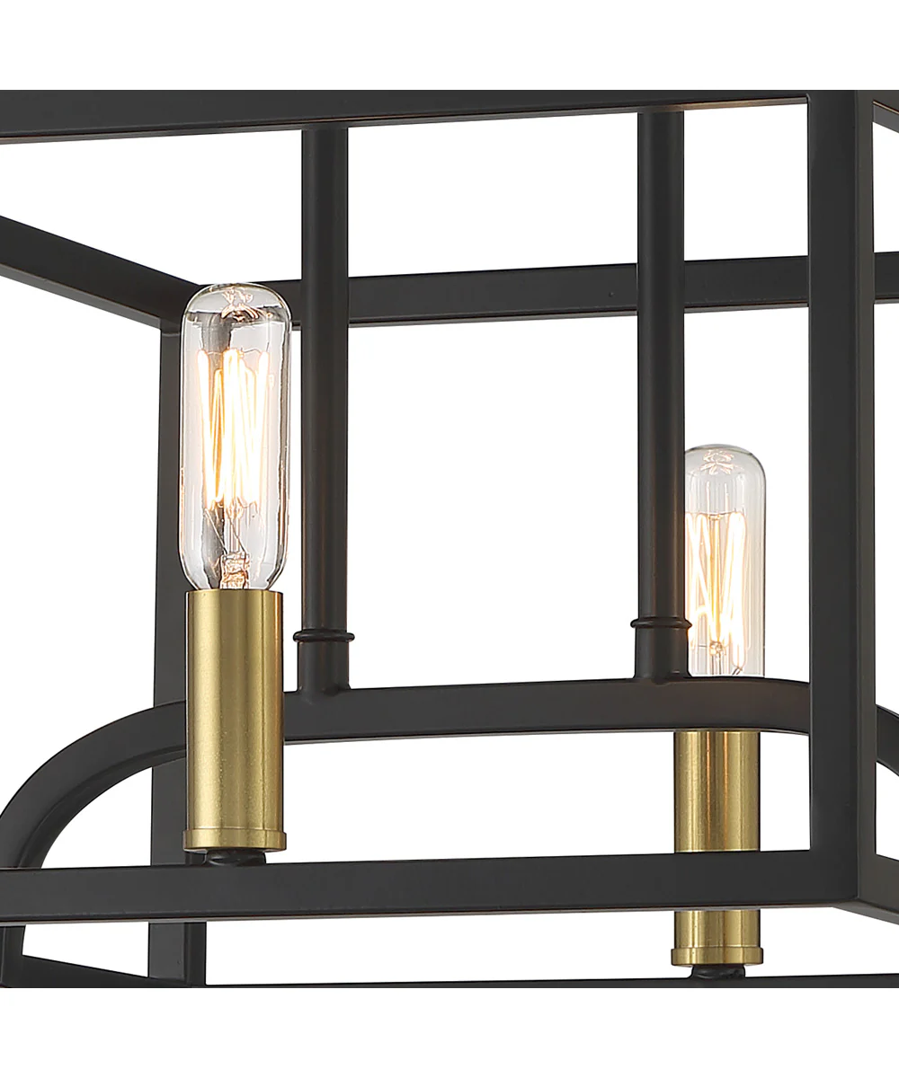Uptown 4 Light Semi Flush Matte Black - Image 3