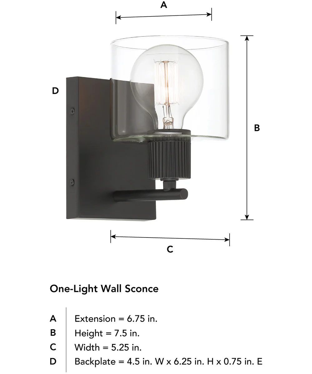Vibrato 1 Light Wall Sconce  Matte Black - Image 5