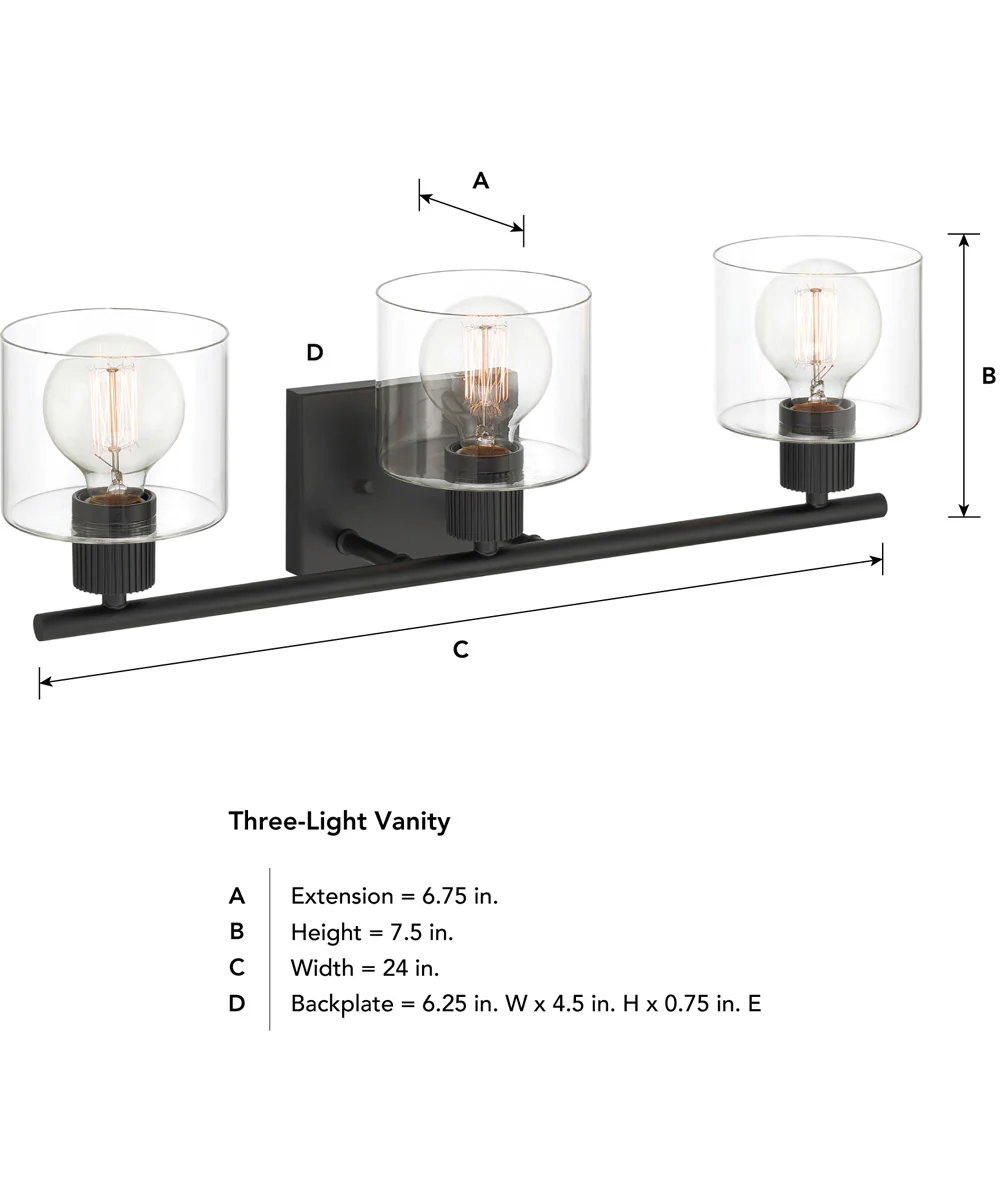Vibrato 3 Light Vanity Matte Black - Image 5