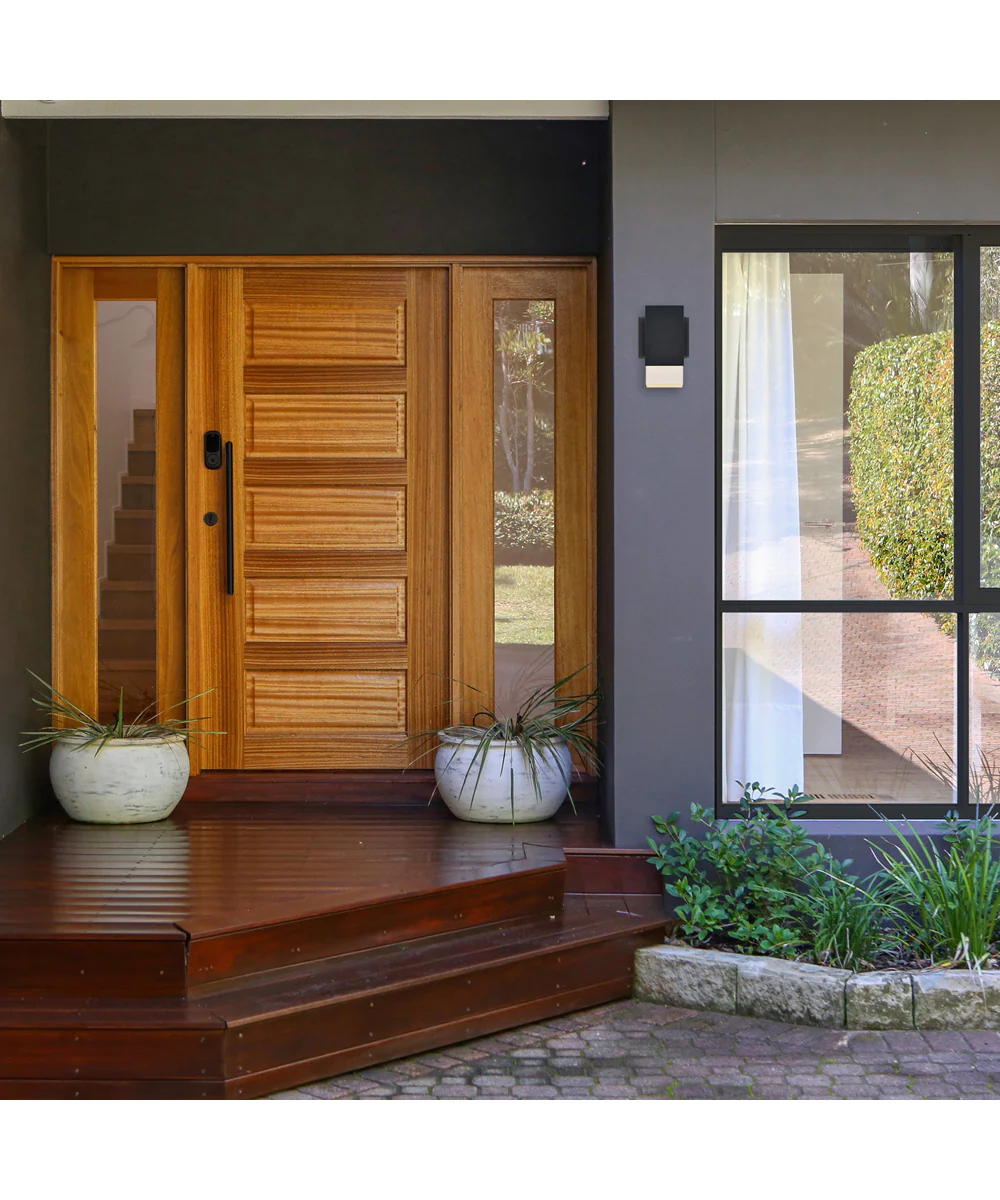 Willowsong Outdoor Wall Sconce Black - Image 2