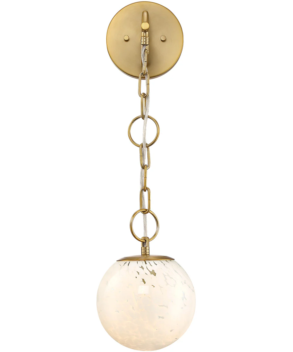 Wine Flower 1 Light Wall Sconce Brushed Gold