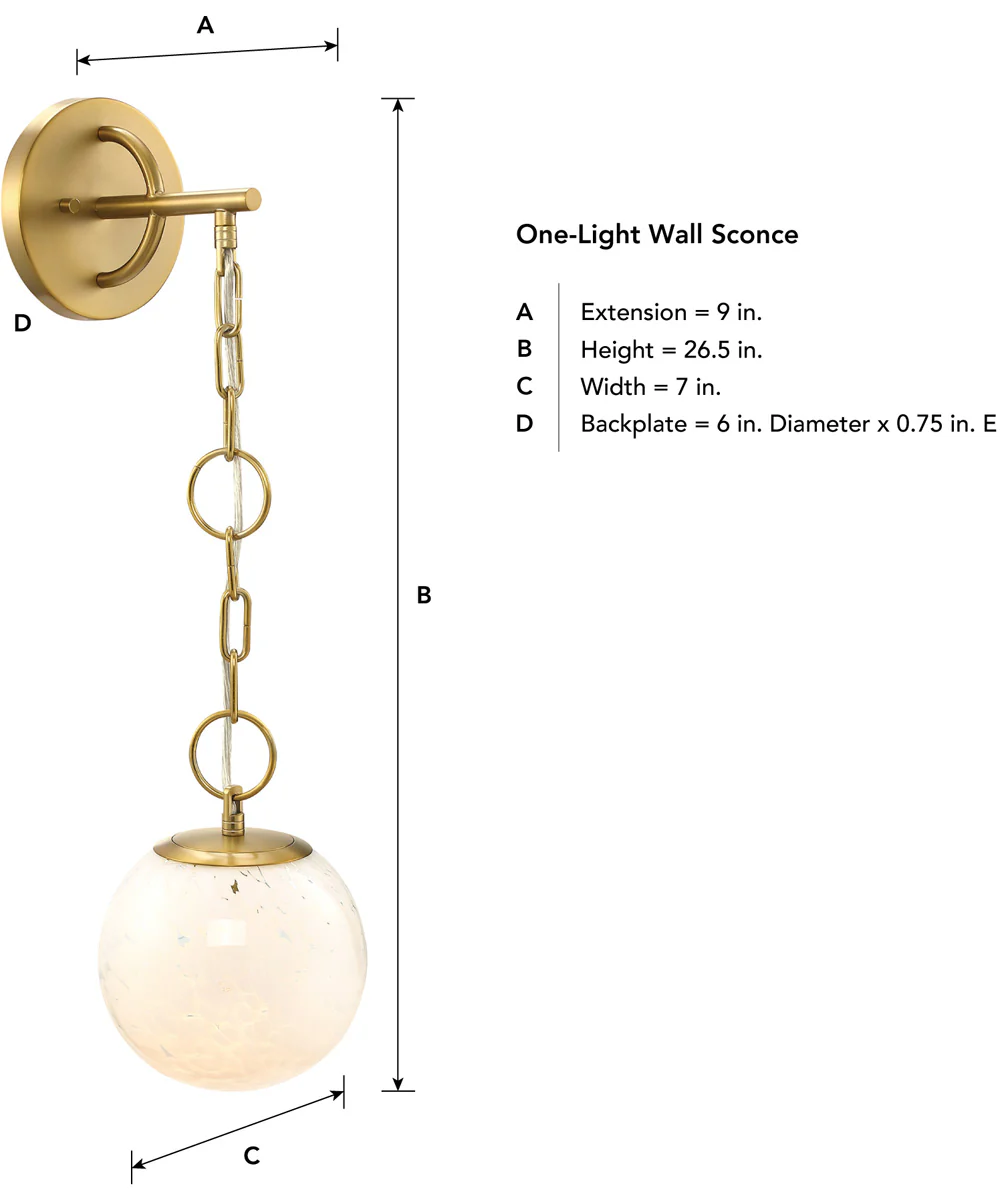 Wine Flower 1 Light Wall Sconce Brushed Gold - Image 4