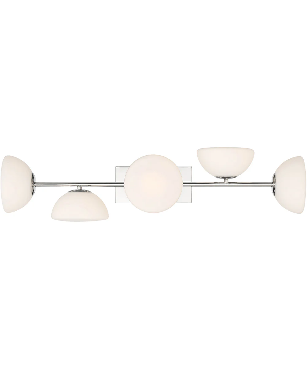 Zio 5 Light Vanity Polished Nickel