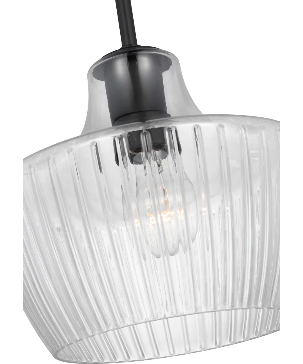 Destin 1-Light Pendant Black / Silver Accents - Image 4